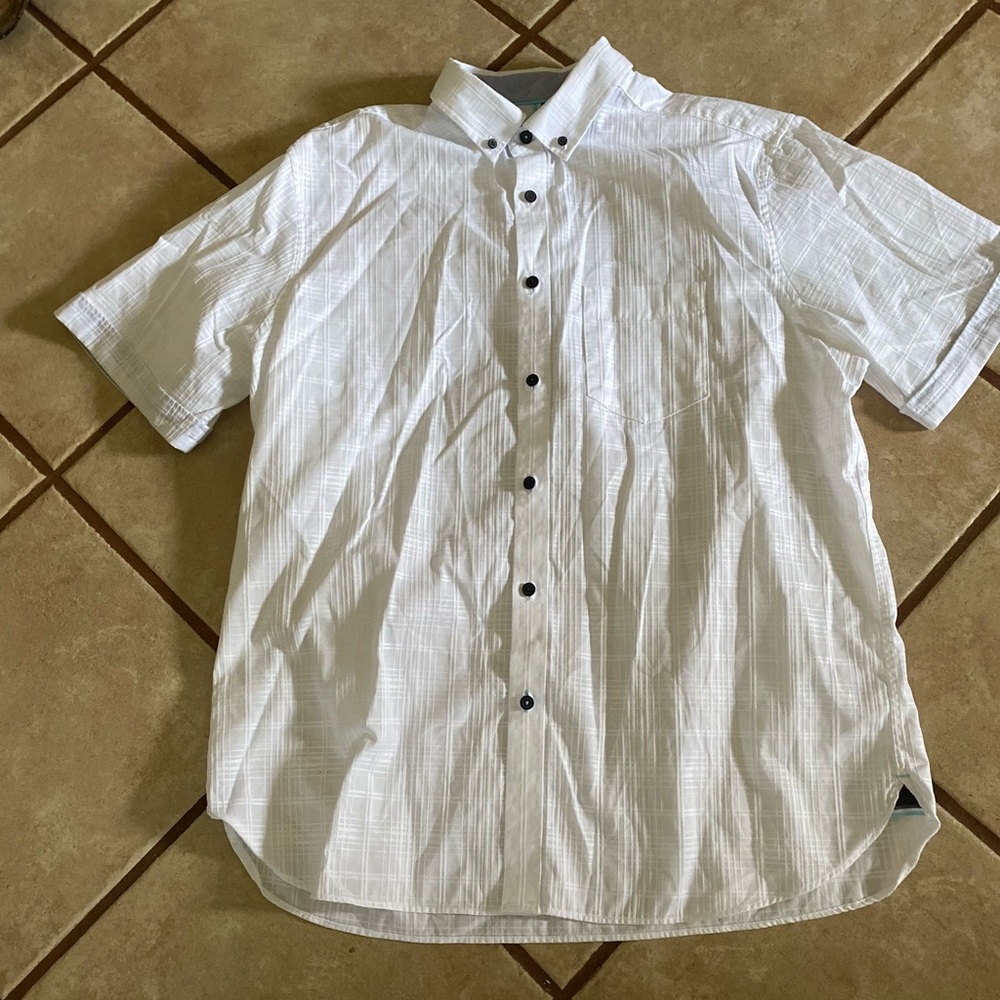 Men’s SS Button Front Shirt Size L Blue Harbour NNTS FINAL MARKDOWN